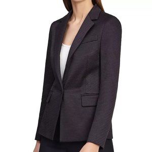 Reiss Turner Textured Blazer, Dark Navy